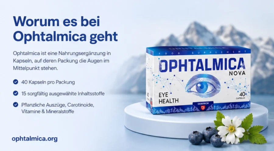 Ophtalmica Kapseln für die Augen — Schachtel mit 40 Kapseln im Überblick