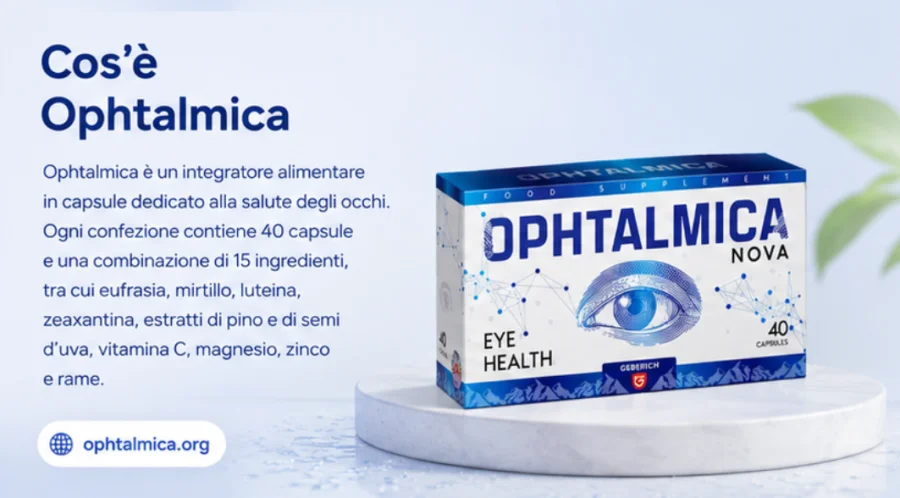 Ophtalmica Kapseln für die Augen — Schachtel mit 40 Kapseln im Überblick