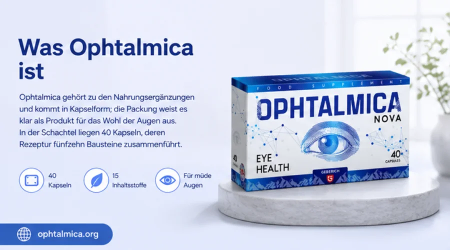 Ophtalmica Kapseln für die Augen — Schachtel mit 40 Kapseln im Überblick