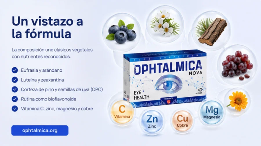 Ophtalmica — Naturextrakte, Carotinoide, Vitamine und Mineralstoffe in der Formel