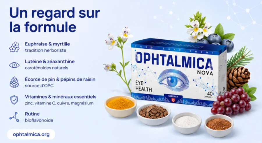 Ophtalmica — Naturextrakte, Carotinoide, Vitamine und Mineralstoffe in der Formel