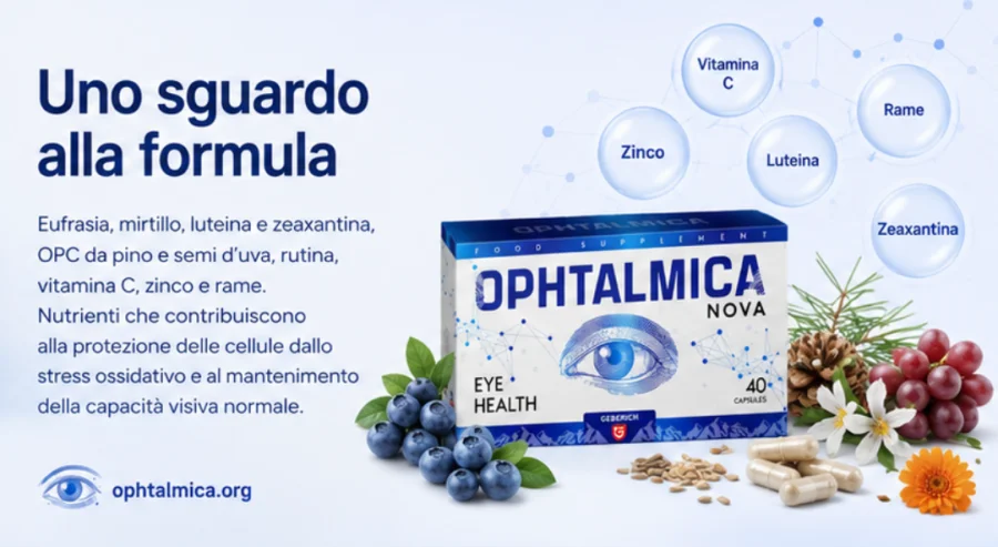 Ophtalmica — Naturextrakte, Carotinoide, Vitamine und Mineralstoffe in der Formel