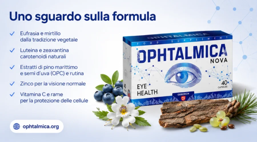 Ophtalmica — Naturextrakte, Carotinoide, Vitamine und Mineralstoffe in der Formel