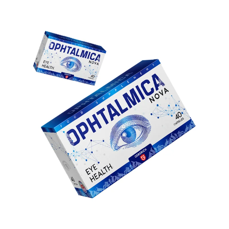 Ophtalmica — silmille tarkoitetun ravintolisän rasia, 40 kapselia